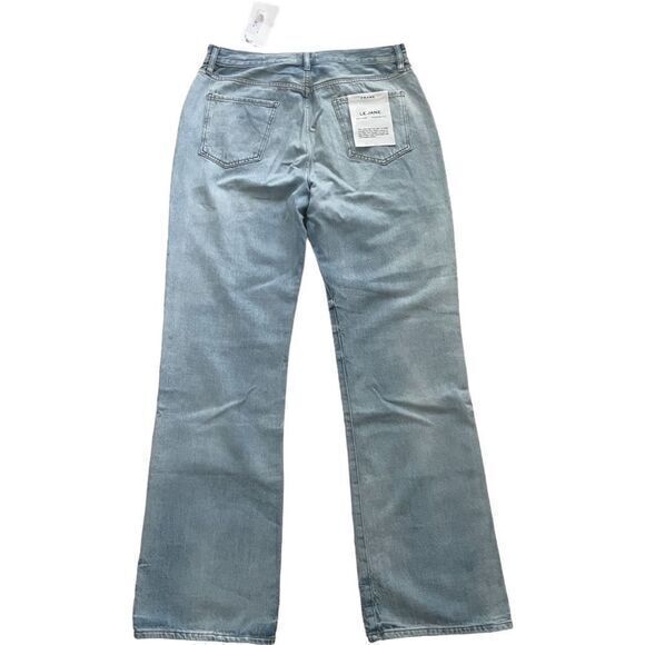 FRAME Revolve Le Jane High Rise Straight Leg Distressed Jeans 32 Winslow - Picture 5 of 12